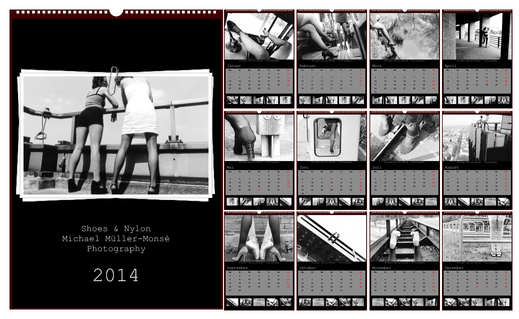 2014 kalender shoes nylon Kopie